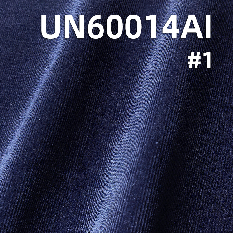 315g/m² Stretch Indigo Denim Corduroy | 21-Wale Elastic Textile | Fabric for Trousers, Skirts & Jackets