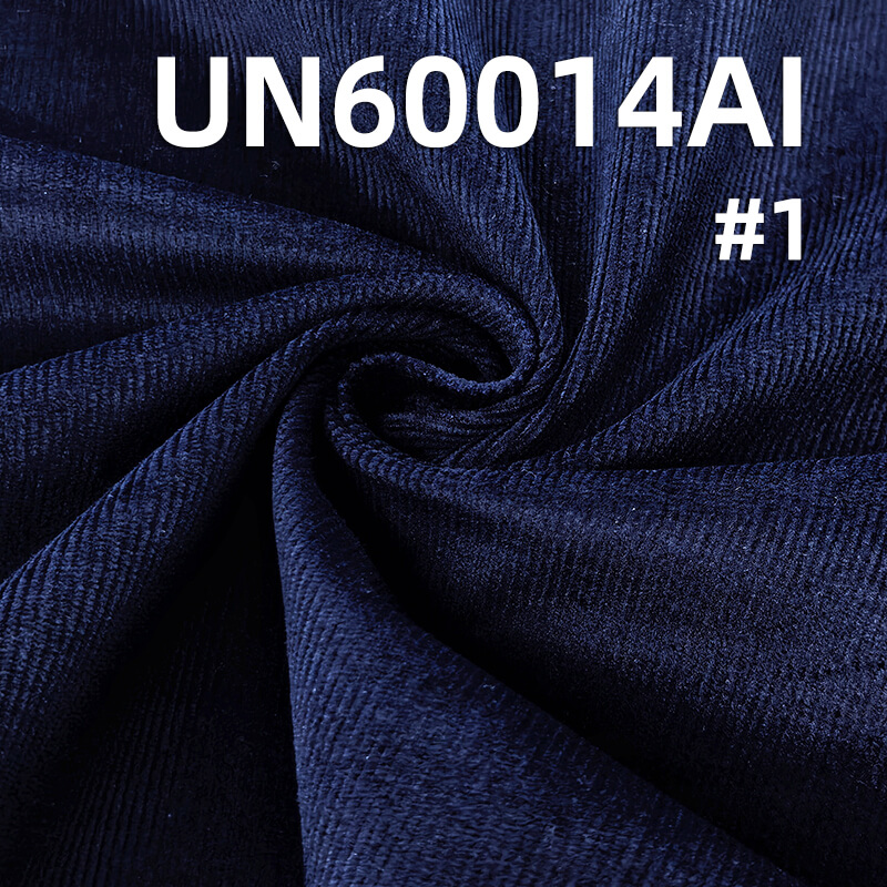 315g/m² Stretch Indigo Denim Corduroy | 21-Wale Elastic Textile | Fabric for Trousers, Skirts & Jackets