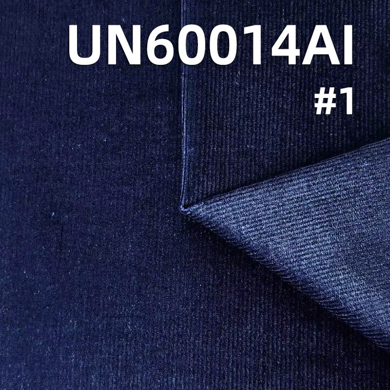 315g/m² Stretch Indigo Denim Corduroy | 21-Wale Elastic Textile | Fabric for Trousers, Skirts & Jackets