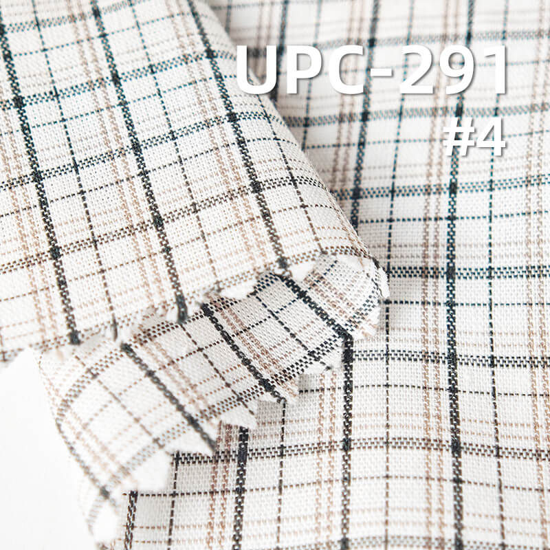 100% Cotton Yarn-Dyed Plaid & Striped Fabric |115g/m² Plain Woven Textile | Fabric for Casual Shirts & Dresses