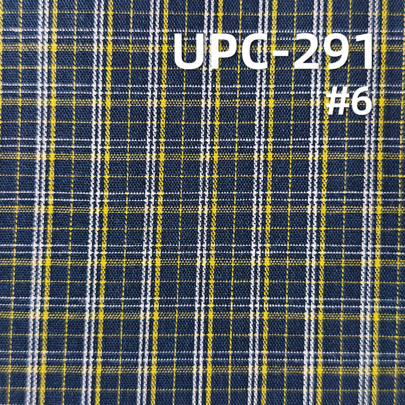 100% Cotton Yarn-Dyed Plaid & Striped Fabric |115g/m² Plain Woven Textile | Fabric for Casual Shirts & Dresses