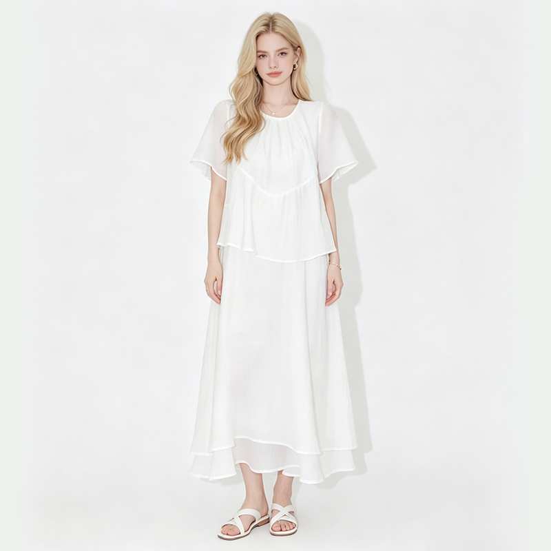 85g/m2 Polyester Plain Weave Dyed Fabric|Pearl Chiffon|Top & Skirt Fabric