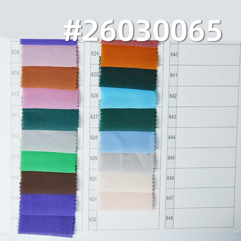 85g/m2 Polyester Plain Weave Dyed Fabric|Pearl Chiffon|Top & Skirt Fabric
