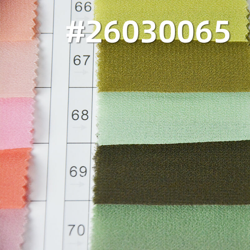 85g/m2 Polyester Plain Weave Dyed Fabric|Pearl Chiffon|Top & Skirt Fabric