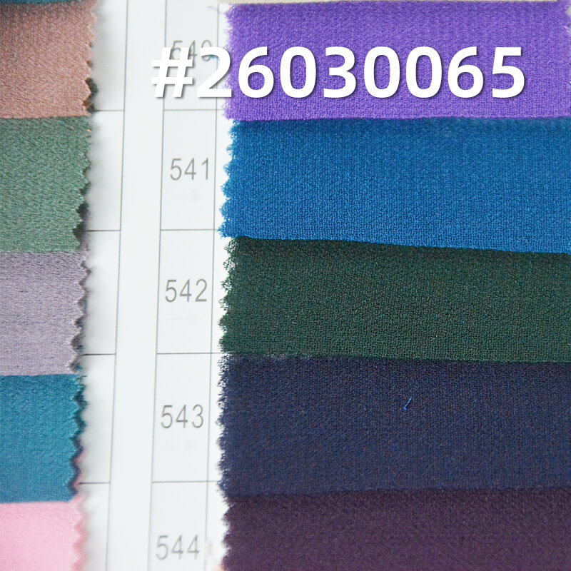 85g/m2 Polyester Plain Weave Dyed Fabric|Pearl Chiffon|Top & Skirt Fabric