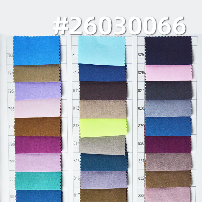 100D Four-Way Stretch|120g/m2 Polyester Stretch Plain Weave Fabric|Shirt Top Pants & Skirt Fabric