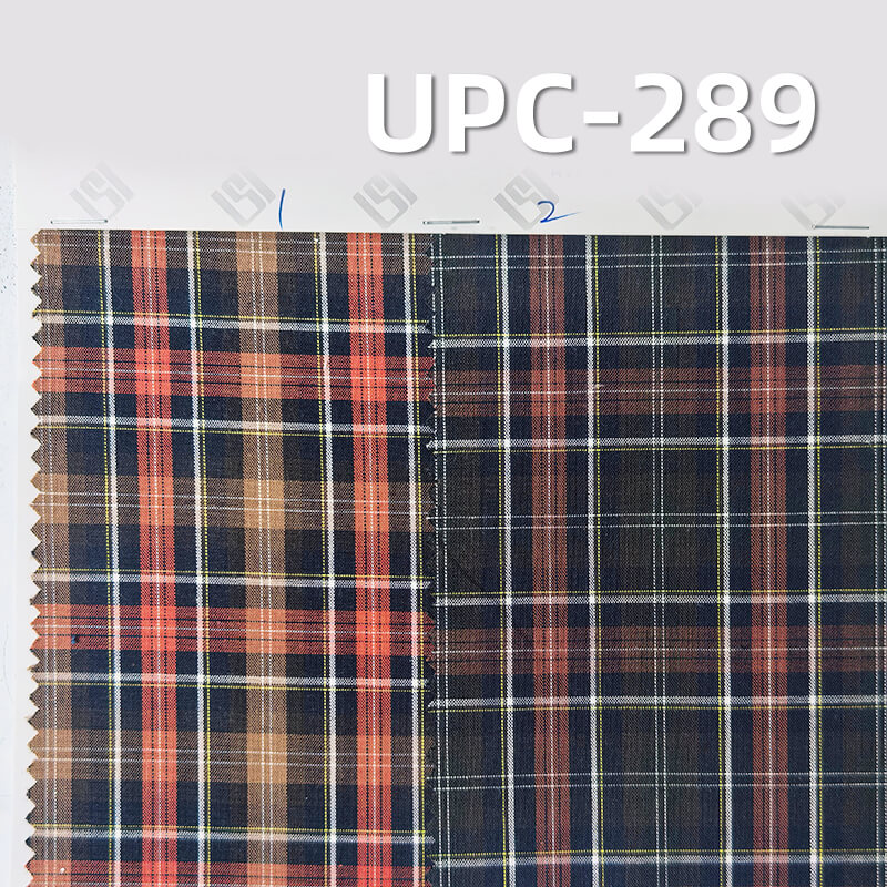 100% Cotton Yarn-Dyed Plaid Fabric |120g/m² Plain Woven Textile | Fabric for Shirts, Skirts & Trousers