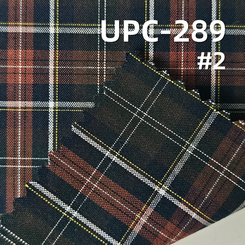 100% Cotton Yarn-Dyed Plaid Fabric |120g/m² Plain Woven Textile | Fabric for Shirts, Skirts & Trousers