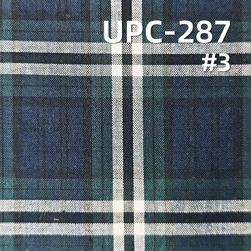 100% Cotton Yarn-Dyed Plaid Fabric | 108g/m² Lightweight  Plain Woven Textile | Fabric for Shirts, Skirts & Trousers