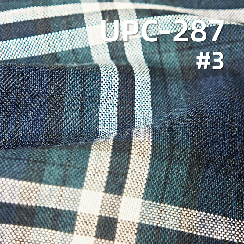 100% Cotton Yarn-Dyed Plaid Fabric | 108g/m² Lightweight  Plain Woven Textile | Fabric for Shirts, Skirts & Trousers