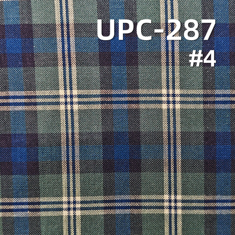 100% Cotton Yarn-Dyed Plaid Fabric | 108g/m² Lightweight  Plain Woven Textile | Fabric for Shirts, Skirts & Trousers