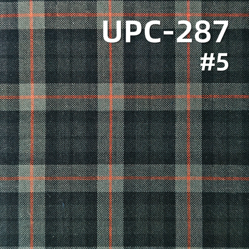 100% Cotton Yarn-Dyed Plaid Fabric | 108g/m² Lightweight  Plain Woven Textile | Fabric for Shirts, Skirts & Trousers