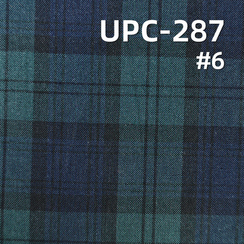 100% Cotton Yarn-Dyed Plaid Fabric | 108g/m² Lightweight  Plain Woven Textile | Fabric for Shirts, Skirts & Trousers