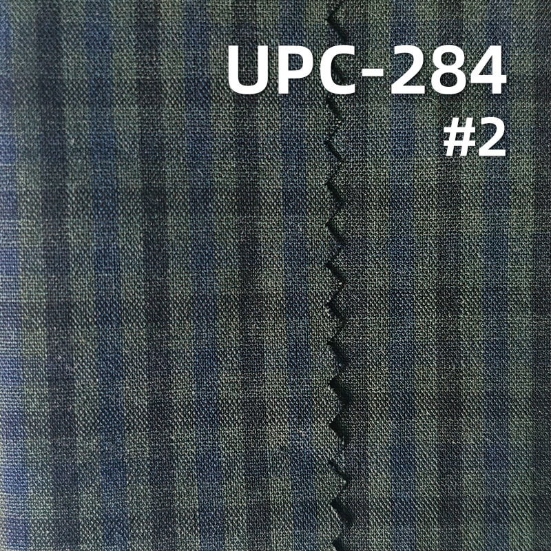 100% Cotton Yarn-Dyed Plaid Fabric | 190g/m² Medium Weight Plain Woven Textile | Fabric for Shirts, Skirts & Trousers