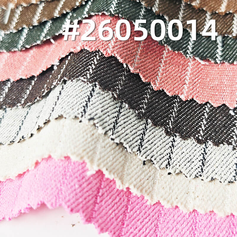 Striped Denim Fabric | 9.5 oz Colored Twill Weave Textile | Fabric for Denim Shirts & Skirts