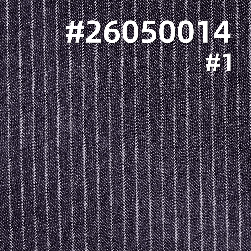 Striped Denim Fabric | 9.5 oz Colored Twill Weave Textile | Fabric for Denim Shirts & Skirts