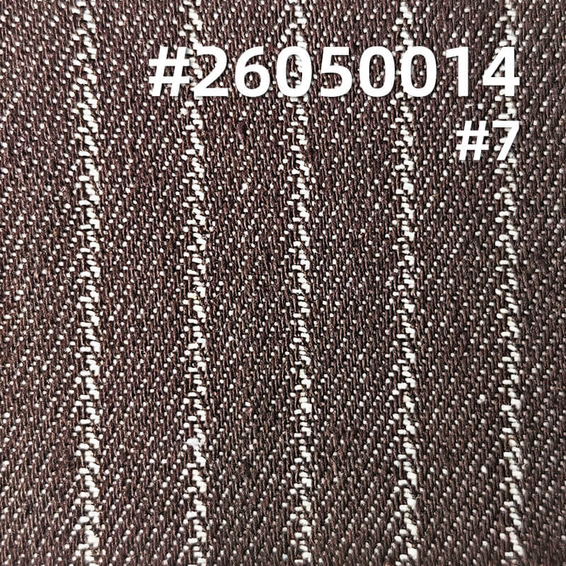Striped Denim Fabric | 9.5 oz Colored Twill Weave Textile | Fabric for Denim Shirts & Skirts