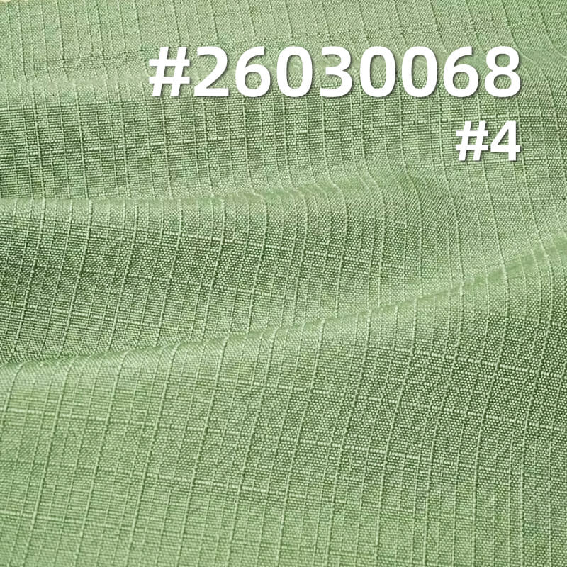 145g/m2 Polyester Jacquard Check Dyed Fabric|Stretch Fabric|Shirt Dress & Pants Fabric