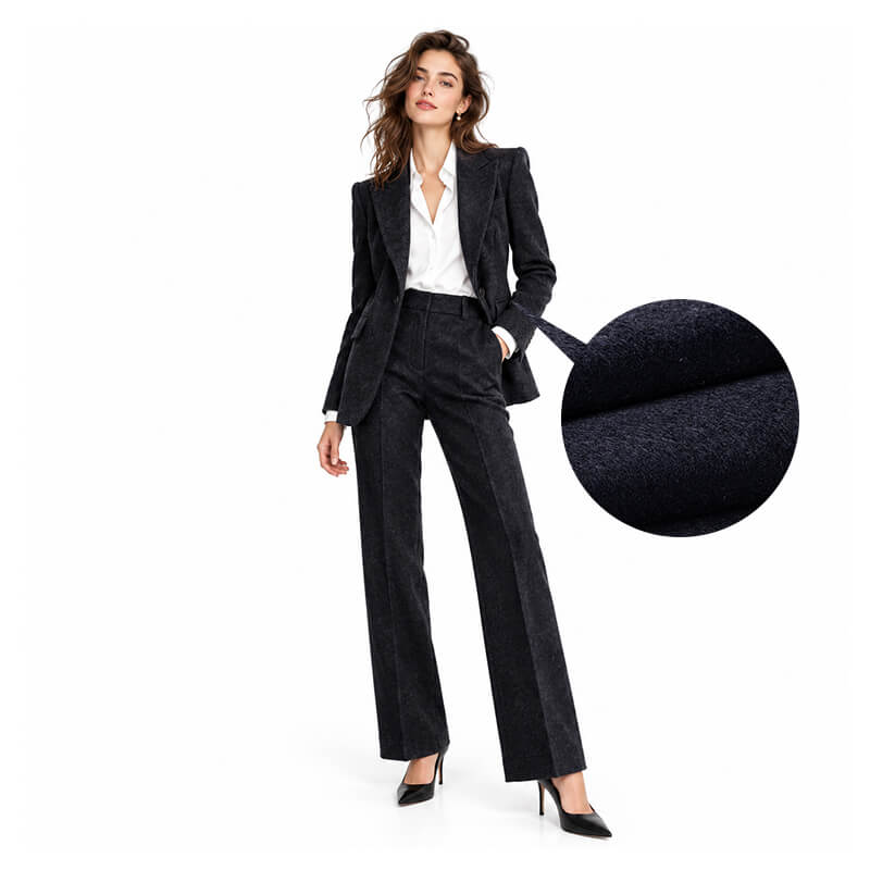 Single-Sided Short-Nap Wool Blend Fabric | 200g/m² (300g/m) Brushed Woolen Textile | Fabric for Outerwear, Trousers & Suits SEO Keyword Extraction