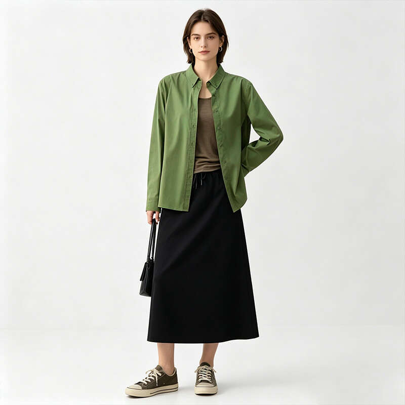 Two-Sided Twill Fabric |130g/m² Tencel-Rayon-Linen Blend Woven Textile | Fabric for Women's Fashion, Shirts & Skirts