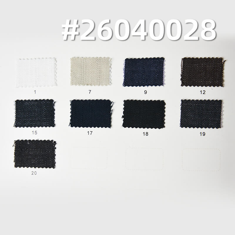 290g/m² Polyester-Cotton Yarn-Dyed Denim Fabric | Slub Twill Denim Textile | Fabric for Denim Shirts & Skirts