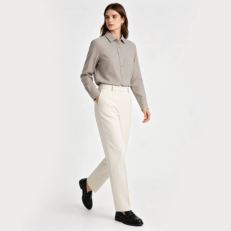 Polyester-Lyocell-Linen Blend Fabric | 148g/m² Plain Woven Textile | Fabric for Shirts & Skirts