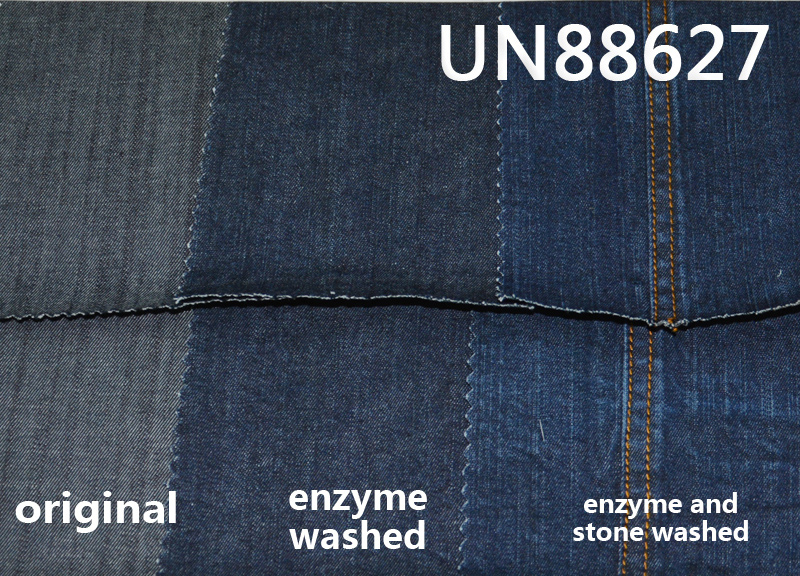 Cotton Spandex Denim | 7.8oz Tencel Warp Slub Cotton 3/1 “Z”Twill | Denim Fabric for Jeans, Skirts, Shirts