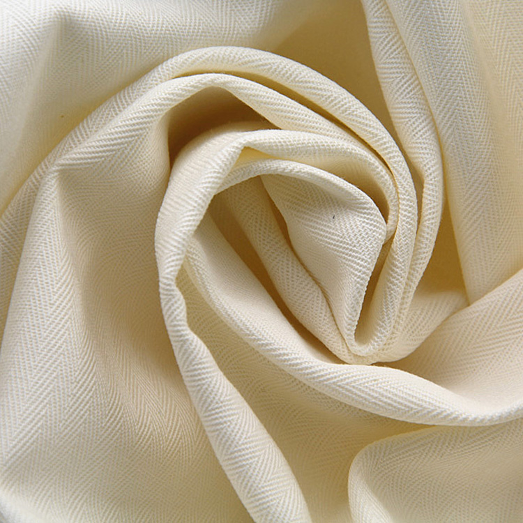 275g/m² Cotton Herringbone Twill Fabric | Double-Sided Chevron Weave | Dyed Cotton for Pants, Skirts, Jackets