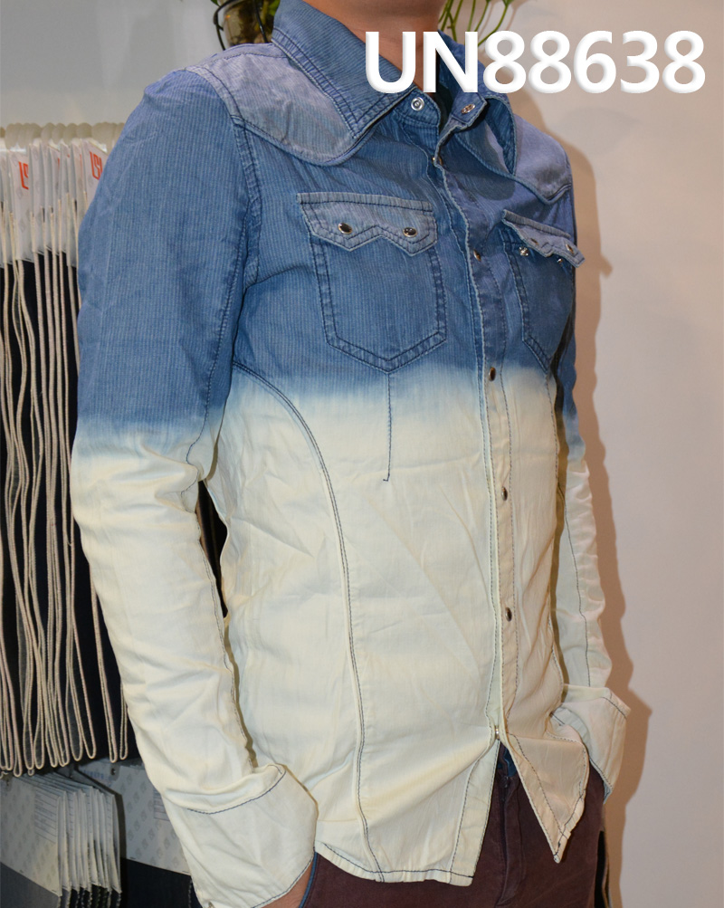 Striped Denim | 4oz Combed Cotton Fabric | Lightweight Spring/Summer Fabric for Jeans, Skirts, Shirts,Jackets