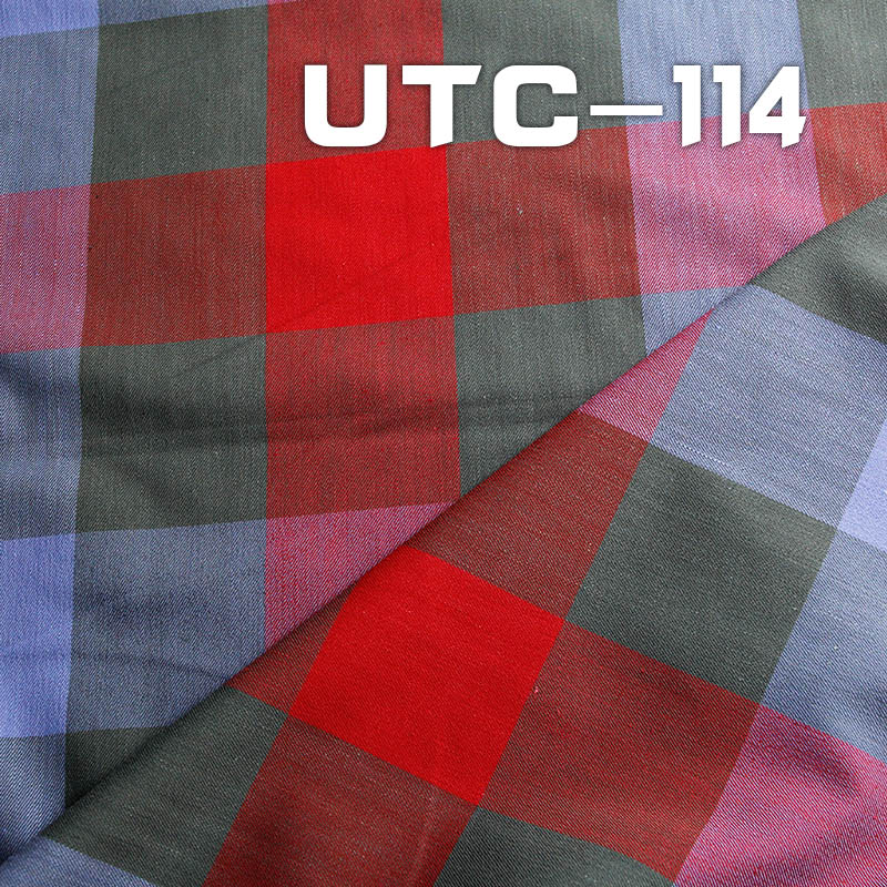 Cotton Stretch Yarn-Dyed Fabric | 180g/m² Double-Sided Twill Fabric | For Tops, Skirts & Casual Trousers