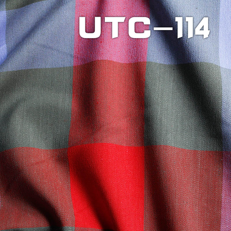 Cotton Stretch Yarn-Dyed Fabric | 180g/m² Double-Sided Twill Fabric | For Tops, Skirts & Casual Trousers