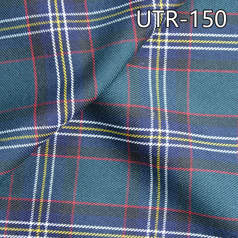 T/R Yarn-Dyed Plaid Fabric | 223g/m² Polyester-Rayon Plaid Fabric | T/R Checkered Fabric | Pants & Casual Shirt Material