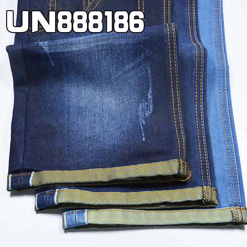 12.5oz Poly-Cotton Selvedge Denim Fabric | 4x1 Right-Hand Twill | Fabric for Jeans, Denim Jackets, Outerwear