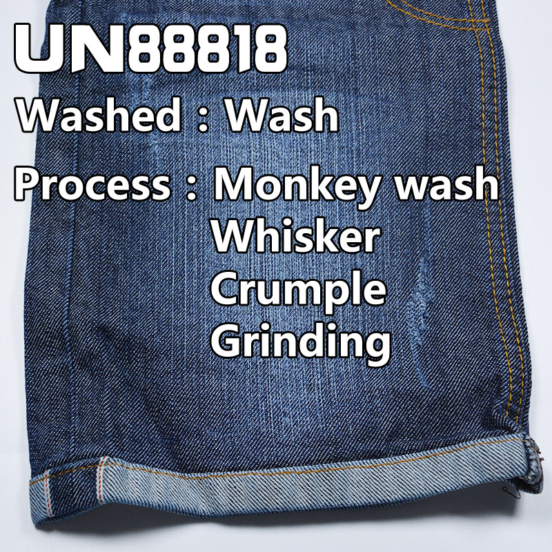 Cotton Stretch Selvedge Denim Fabric | 11.3oz Slub Twill Denim | Fabric for Jeans, Denim Jackets