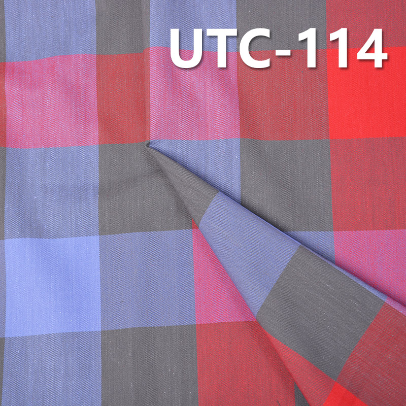 Cotton Stretch Yarn-Dyed Fabric | 180g/m² Double-Sided Twill Fabric | For Tops, Skirts & Casual Trousers