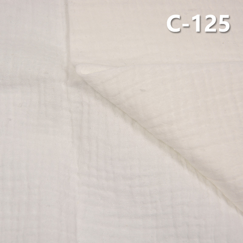 [PFD]100% Cotton Dyed Fabric | 120g/m² Sand-Washed Double Gauze Fabric | Fabric for Casual Shirts & Dresses