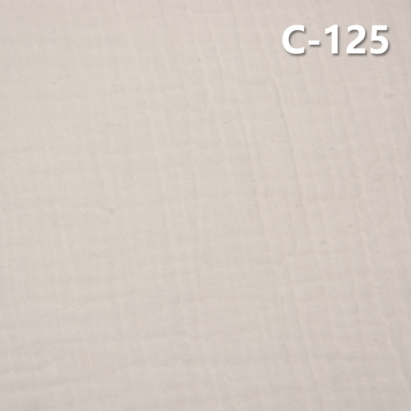 [PFD]100% Cotton Dyed Fabric | 120g/m² Sand-Washed Double Gauze Fabric | Fabric for Casual Shirts & Dresses