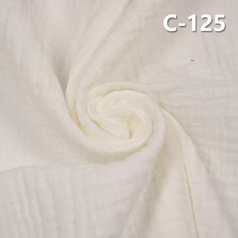 [PFD]100% Cotton Dyed Fabric | 120g/m² Sand-Washed Double Gauze Fabric | Fabric for Casual Shirts & Dresses