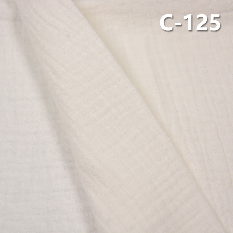 [PFD]100% Cotton Dyed Fabric | 120g/m² Sand-Washed Double Gauze Fabric | Fabric for Casual Shirts & Dresses