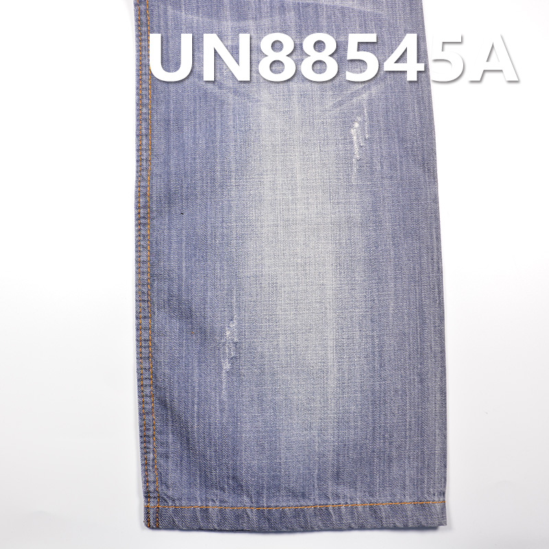 Mercerized Denim |100% Cotton Cross Slub Grey Denim | 6.5oz Twill Denim | Denim Pants, Skirts, Shirts Fabric