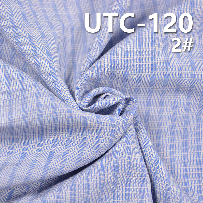 100%Polyester Yarn Dyed Check Fabric 55/56" 155g/m2 UTC-120