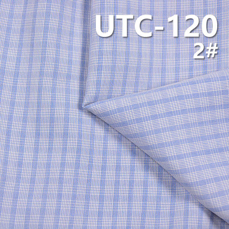 100%Polyester Yarn Dyed Check Fabric 55/56" 155g/m2 UTC-120