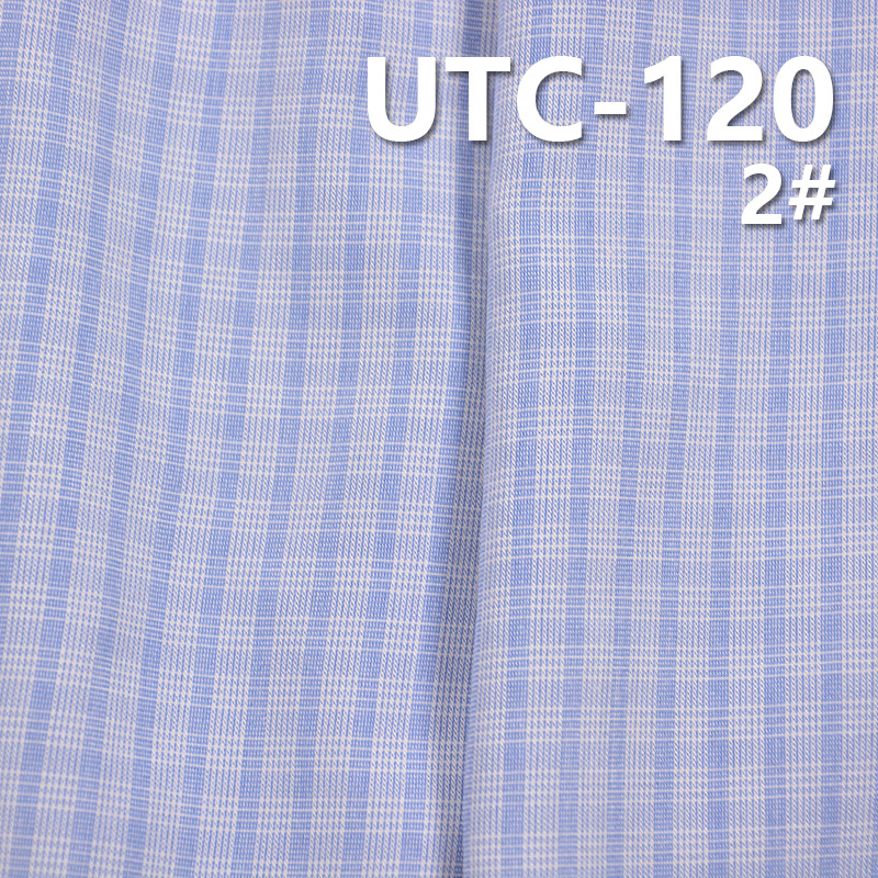 100%Polyester Yarn Dyed Check Fabric 55/56" 155g/m2 UTC-120