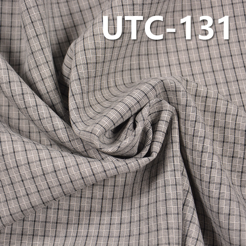 100%Polyester Yarn Dyed Check Fabric 55/56" 135g/m2 UTC-131
