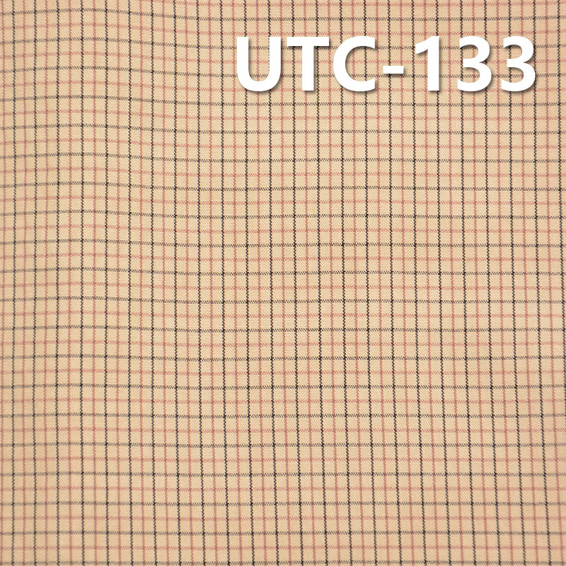 100%Polyester Yarn Dyed Check Fabric 55/56" 140g/m2 UTC-133