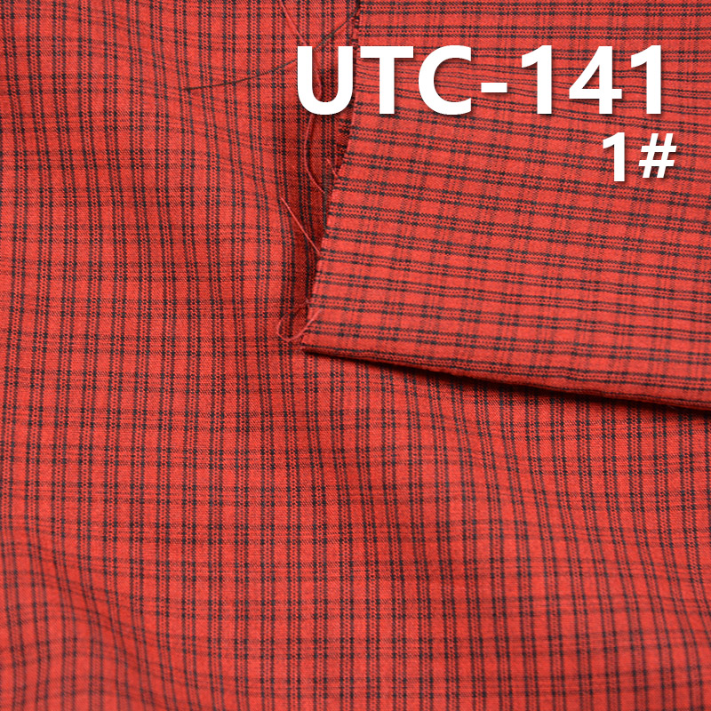100%Polyester Yarn Dyed Check Fabric 55/56" 135g/m2 UTC-141