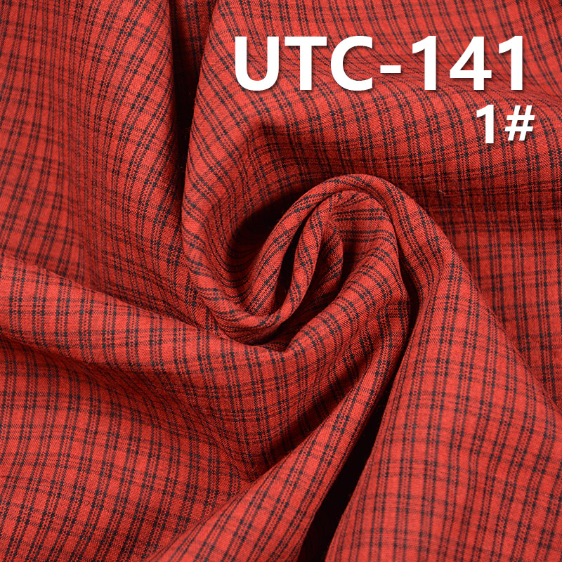 100%Polyester Yarn Dyed Check Fabric 55/56" 135g/m2 UTC-141