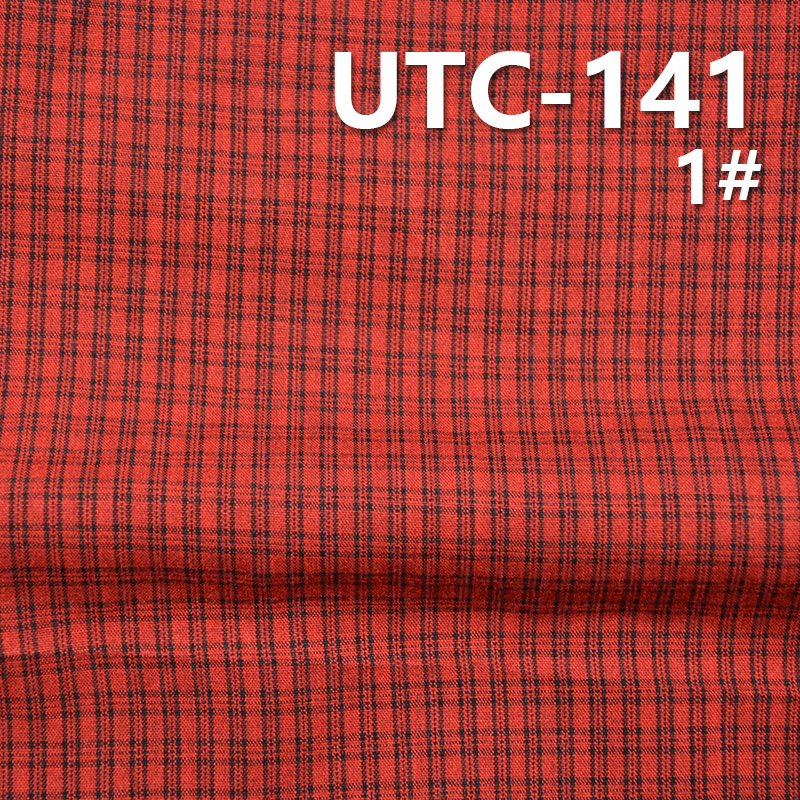 100%Polyester Yarn Dyed Check Fabric 55/56" 135g/m2 UTC-141