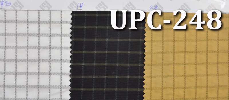 Yarn-Dyed Check Fabric | 151g/m² Cotton Metallic Yarn-Dyed Fabric | Fabric for Trousers, Skirts & Tops