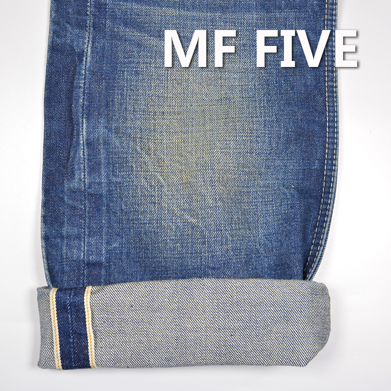 100% Cotton Selvedge Raw Denim Twill  Dark Bllue 34/35" 15.3OZ MF THREE